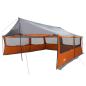 Preview: Familienzelt mit Dach Grau und Orange 600 x 400 x 268 cm