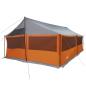 Preview: Familienzelt mit Dach Grau und Orange 600 x 400 x 268 cm