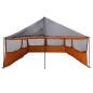 Preview: Familienzelt mit Dach Grau und Orange 600 x 400 x 268 cm