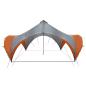 Preview: Party-Zelt Grau und Orange 500 x 500 x 352 cm