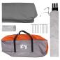Preview: Party-Zelt Grau und Orange 500 x 500 x 352 cm
