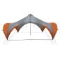 Preview: Party-Zelt mit Dach Grau und Orange 600 x 600 x 400 cm