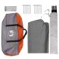 Preview: Party-Zelt mit Dach Grau und Orange 600 x 600 x 400 cm