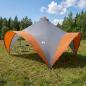 Preview: ARDEBO.de - Party-Zelt mit Dach Grau und Orange 400 x 400 x 320 cm