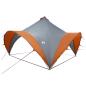 Preview: Party-Zelt mit Dach Grau und Orange 400 x 400 x 320 cm