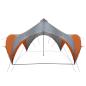 Preview: Party-Zelt mit Dach Grau und Orange 400 x 400 x 320 cm