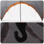 Preview: Party-Zelt mit Dach Grau und Orange 400 x 400 x 320 cm