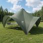 Preview: ARDEBO.de - Party-Zelt 400 x 400 x 320 cm Armeegrün Polyester und Stahl