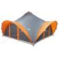 Preview: Tipi Zelt Grau und Orange 18-Personen Polyester und Stahl