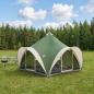 Preview: ARDEBO.de - Tipi Zelt 6,0 Personen Grün Polyester und Stahl
