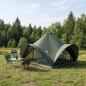 Preview: ARDEBO.de - Tipi Zelt 6,0 Personen Armeegrün Polyester und Stahl