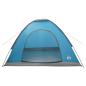 Preview: Campingzelt 4 Personen Blau 185T Polyester mit PU-Beschichtung