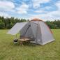 Preview: ARDEBO.de - Campingzelt 2 Personen Grau und Orange Polyester und Stahl