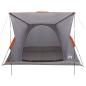 Preview: Campingzelt 2 Personen Grau und Orange Polyester und Stahl