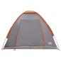 Preview: Campingzelt 2 Personen Grau und Orange Polyester und Stahl
