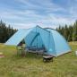 Preview: ARDEBO.de - Campingzelt 4 Personen Blau Polyester und Stahl