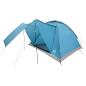 Preview: Campingzelt 4 Personen Blau Polyester und Stahl
