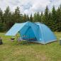 Preview: ARDEBO.de - Campingzelt 6 Personen Blau Polyester und Stahl