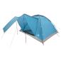 Preview: Campingzelt 6 Personen Blau Polyester und Stahl