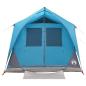 Preview: Tunnelzelt 6 Personen Blau Polyester und Stahl