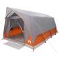 Preview: Tunnelzelt Grau und Orange 10 Personen Polyester und Stahl