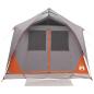Preview: Tunnelzelt Grau und Orange 10 Personen Polyester und Stahl