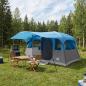 Preview: ARDEBO.de - Tunnelzelt 6 Personen Blau Polyester und Stahl