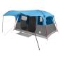 Preview: Tunnelzelt 10 Personen Blau Polyester und Stahl