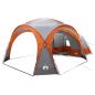 Preview: Seitenzelt mit Dach Grau und Orange 410 x 410 x 250 cm