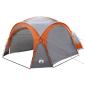 Preview: Seitenzelt mit Dach Grau und Orange 410 x 410 x 250 cm