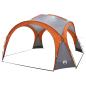 Preview: Seitenzelt mit Dach Grau und Orange 410 x 410 x 250 cm