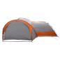 Preview: Seitenzelt mit Dach Grau und Orange 410 x 410 x 250 cm