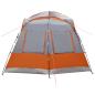 Preview: Seitenzelt mit Dach Grau und Orange 410 x 410 x 250 cm
