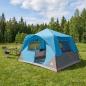 Preview: ARDEBO.de - Sofort Zelt 8 Personen Blau Polyester und Stahl