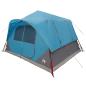 Preview: Sofort Zelt 8 Personen Blau Polyester und Stahl
