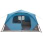 Preview: Sofort Zelt 8 Personen Blau Polyester und Stahl