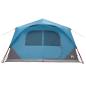 Preview: Sofort Zelt 8 Personen Blau Polyester und Stahl