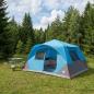Preview: ARDEBO.de - Sofort Zelt 10 Personen Blau Polyester und Stahl