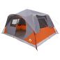 Preview: Sofort Zelt 10 Personen Grau und Orange Polyester und Stahl
