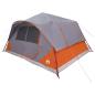 Preview: Sofort Zelt 10 Personen Grau und Orange Polyester und Stahl