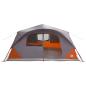 Preview: Sofort Zelt 10 Personen Grau und Orange Polyester und Stahl