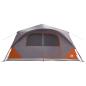 Preview: Sofort Zelt 10 Personen Grau und Orange Polyester und Stahl