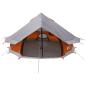Preview: Tipi Zelt 18 Personen Grau und Orange Polyester und Stahl