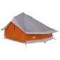 Preview: Tipi Zelt 20 Personen Grau und Orange Polyester und Stahl