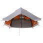 Preview: Tipi Zelt 20 Personen Grau und Orange Polyester und Stahl
