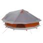 Preview: Tipi Zelt 20 Personen Grau und Orange Polyester und Stahl