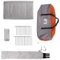 Preview: Tipi Zelt 20 Personen Grau und Orange Polyester und Stahl
