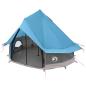 Preview: Tipi Zelt 4 Personen Blau Polyester und Stahl