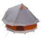 Preview: Tipi Zelt 4 Personen Grau und Orange Polyester und Stahl
