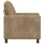 Preview: Sofa Taupe 76 x 81 x 87,5 cm Polyester